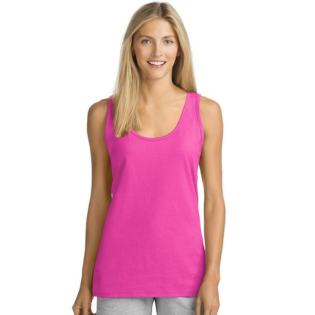 Hanes Versatile Essential XL Voop Neck Wide Strap Glitzy Graphic Tank Gray Hanes Versatile Essential XL Voop Neck Wide Strap Glitzy Graphic Tank Gray